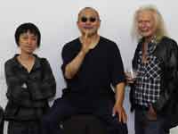 Michel Nau with Wang Keping and Wang Yu